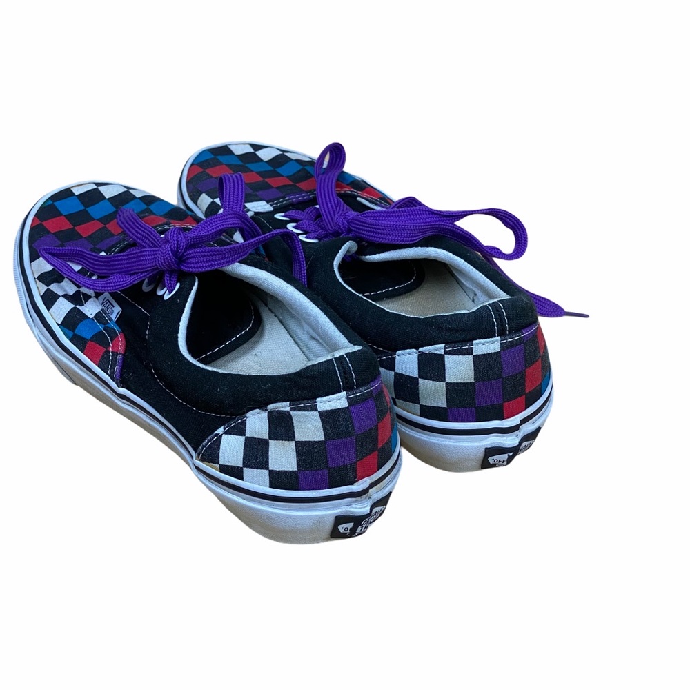 Vans Authentic Checkered Lace up Skate Shoes womens size 10 - Picture 4 of 8